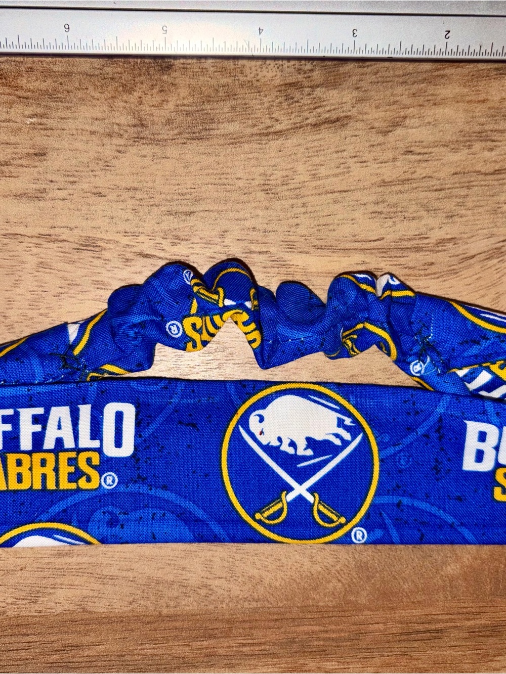 Handmade NHL Buffalo Sabres Hockey GIRLS (5-12 YO) Headband